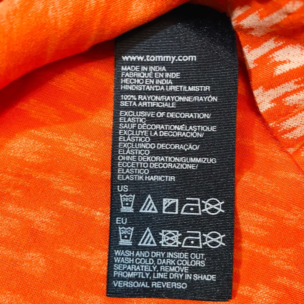 2/$24 Tommy Hilfiger Midi Dress Orange - Picture 4 of 5